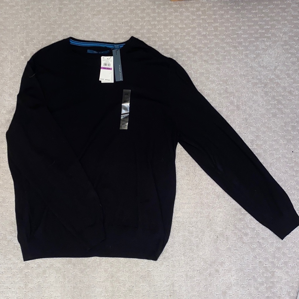 Perry Ellis Black Sweater New XXL